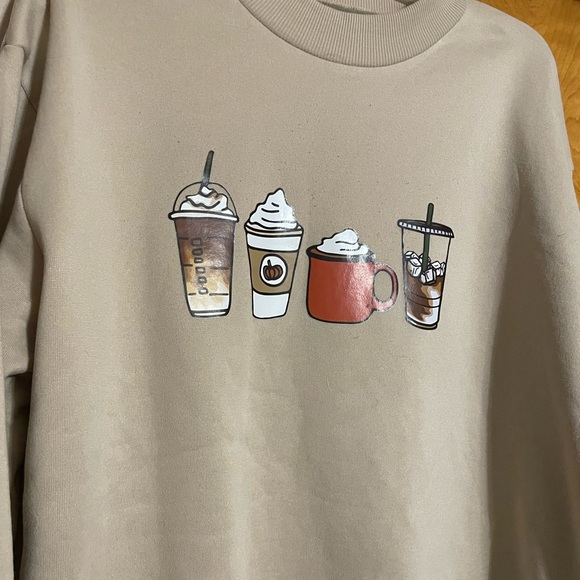 Never worn! Starbucks coffee pumpkin spice long sleeve! - Picture 2 of 3